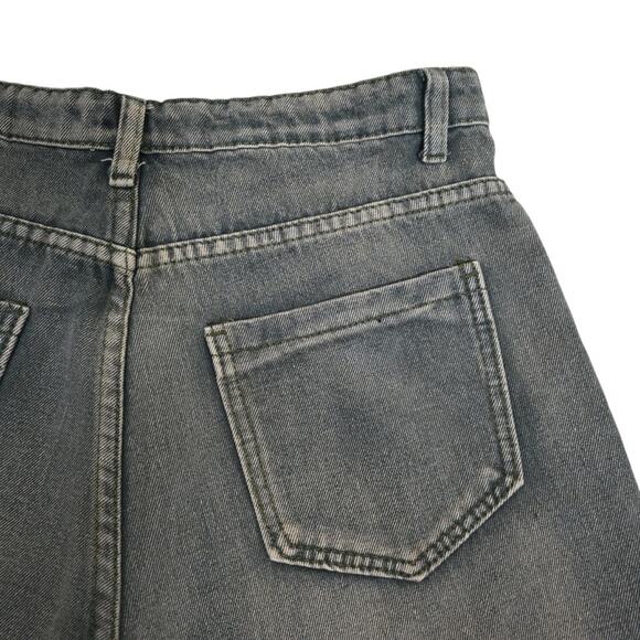 Misslook Women's S Exposed Button Fly Cutoff Jean Shorts - Picture 4 of 10